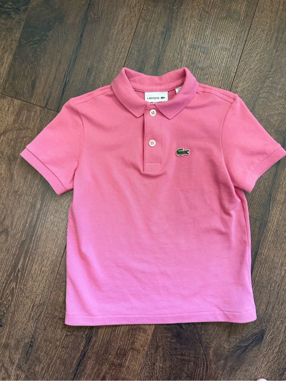 Lacoste Pink Short Sleeve Pique Polo